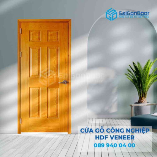 Cửa Gỗ HDF Veneer 6A ash