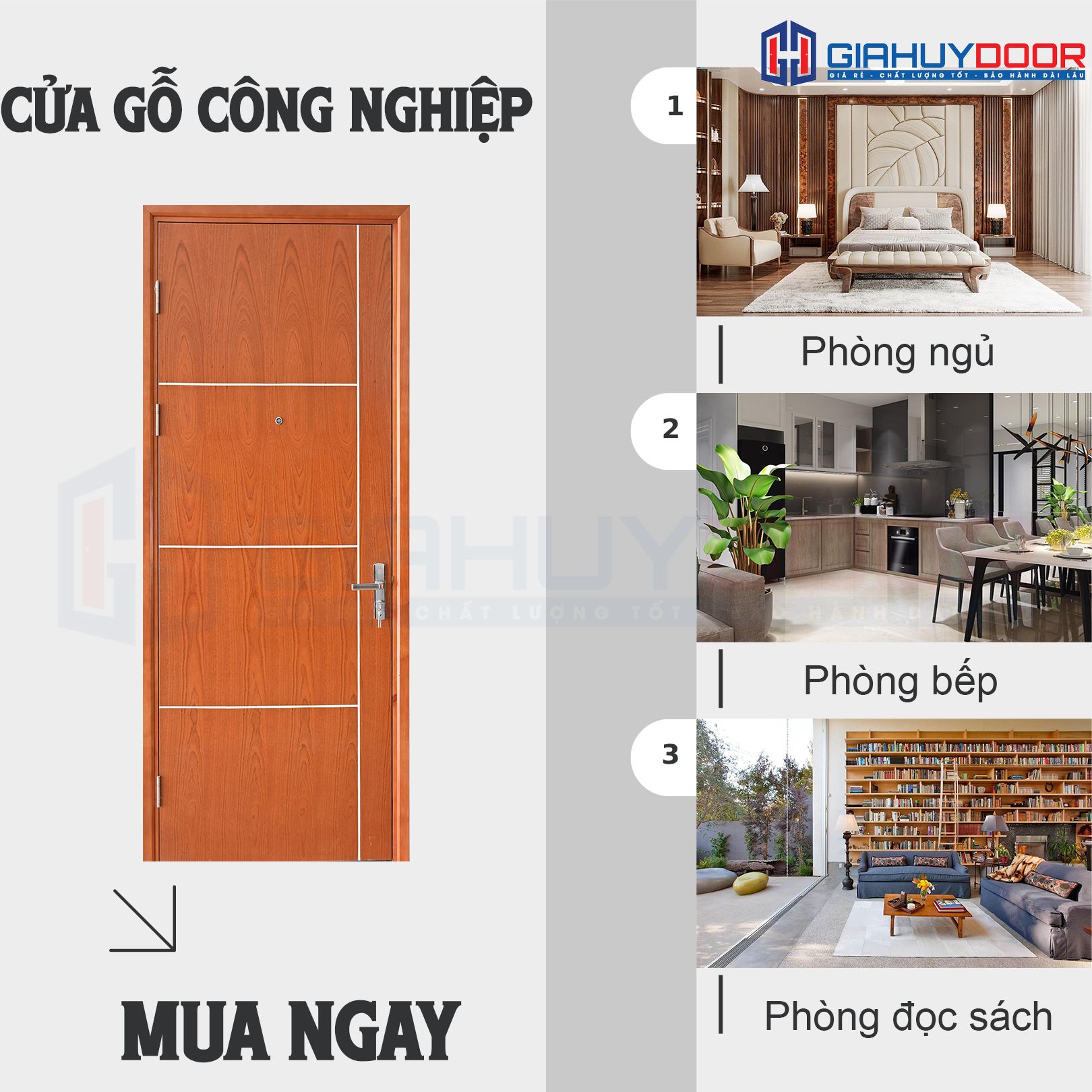 TẠI SAO NÊN CHỌN CỬA GỖ CÔNG NGHIỆP MDF GIAHUYDOOR CHO NGÔI NHÀ BẠN?